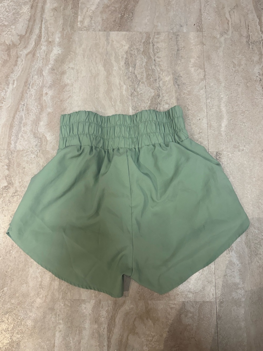 SHEIN Sage Green High-Rise Athletic Shorts